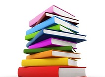 pile of books in different colours