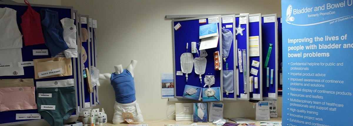 bladder and bowel uk banner and products