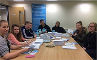 volunteers at disabled living