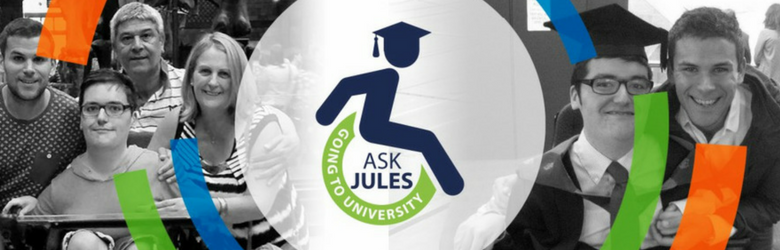 askjules logo and black and white images of people header