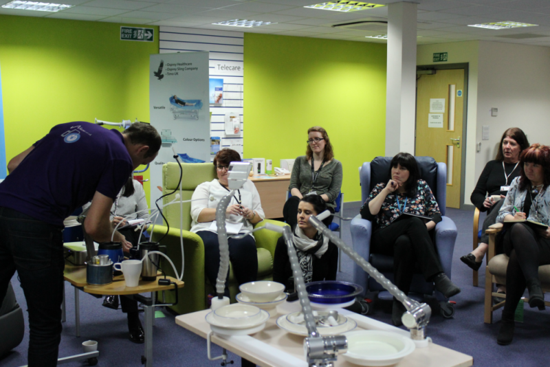 product demo at disabled living
