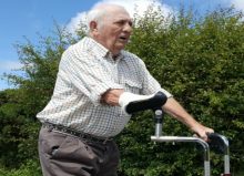 remap rollator being used by elderly man