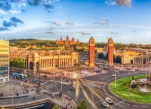 panoramic view of barcelona