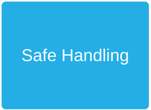safe handling text graphic