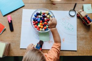 colouring in at home