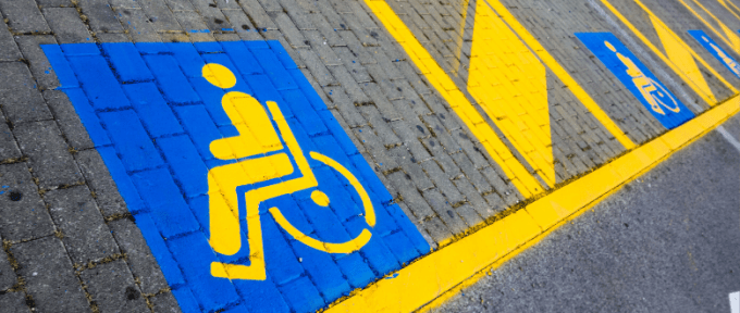 disabled parking bays