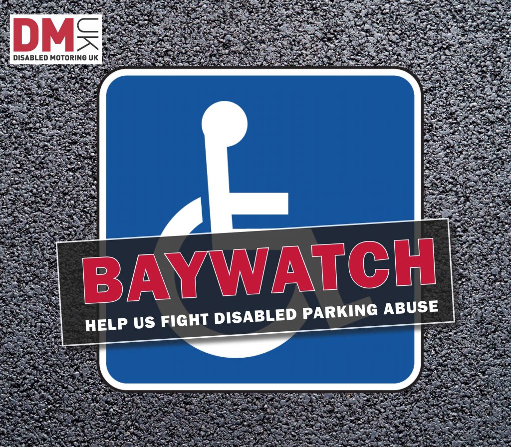 Baywatch disabled parking graphic