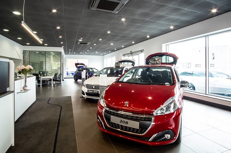 motability accessible vehicles in the showroom