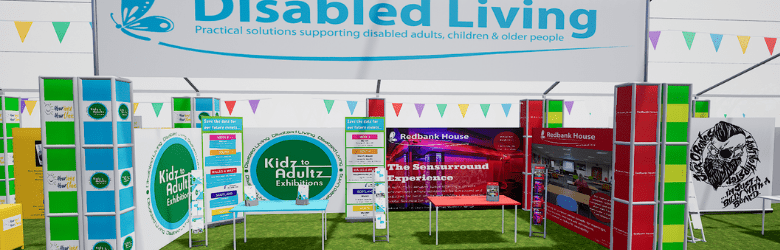Virtual event site and marquees at the 2020 Disability Awareness Day